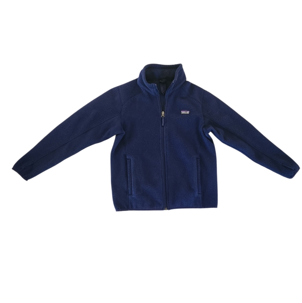 Patagonia Navy Better Sweater Fleece Jacket - Boy's Size Large (12)